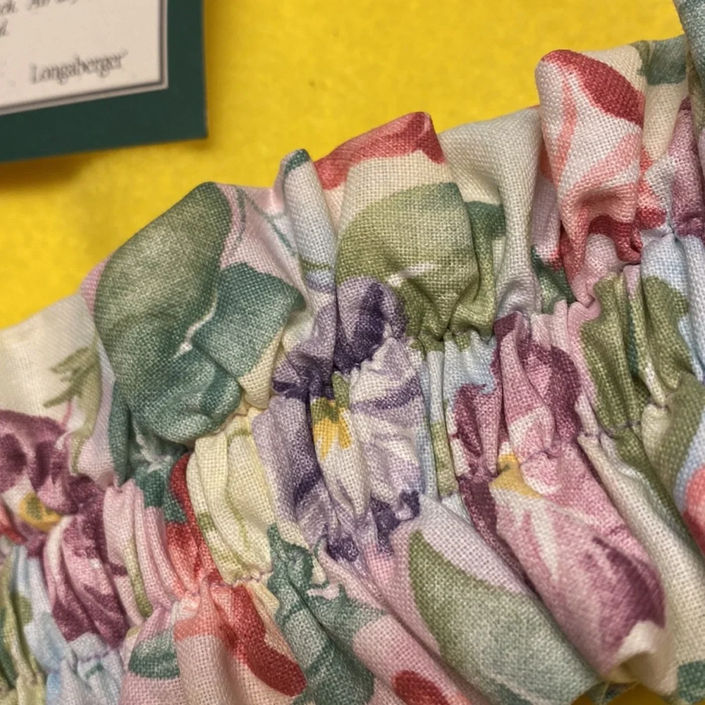 Longaberger Fabric Garter-Large. Morning Glory